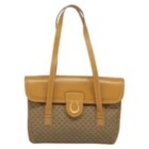 GUCCI Micro GG Supreme Hand Bag PVC Beige Gold 001 115 1199 Auth ki5990 - Picture 1 of 16